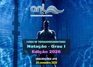 Curso Grau I – Treinadores/Monitores de Natação – Edição 2026