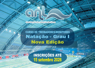 Curso Grau I – Treinadores/Monitores de Natação – Nova Edição 2026